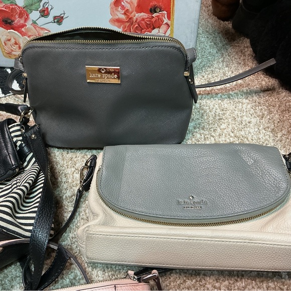 Kate Spade Pink, Black, and Gray Crossbody Bag Collection all 4 included - Picture 2 of 8